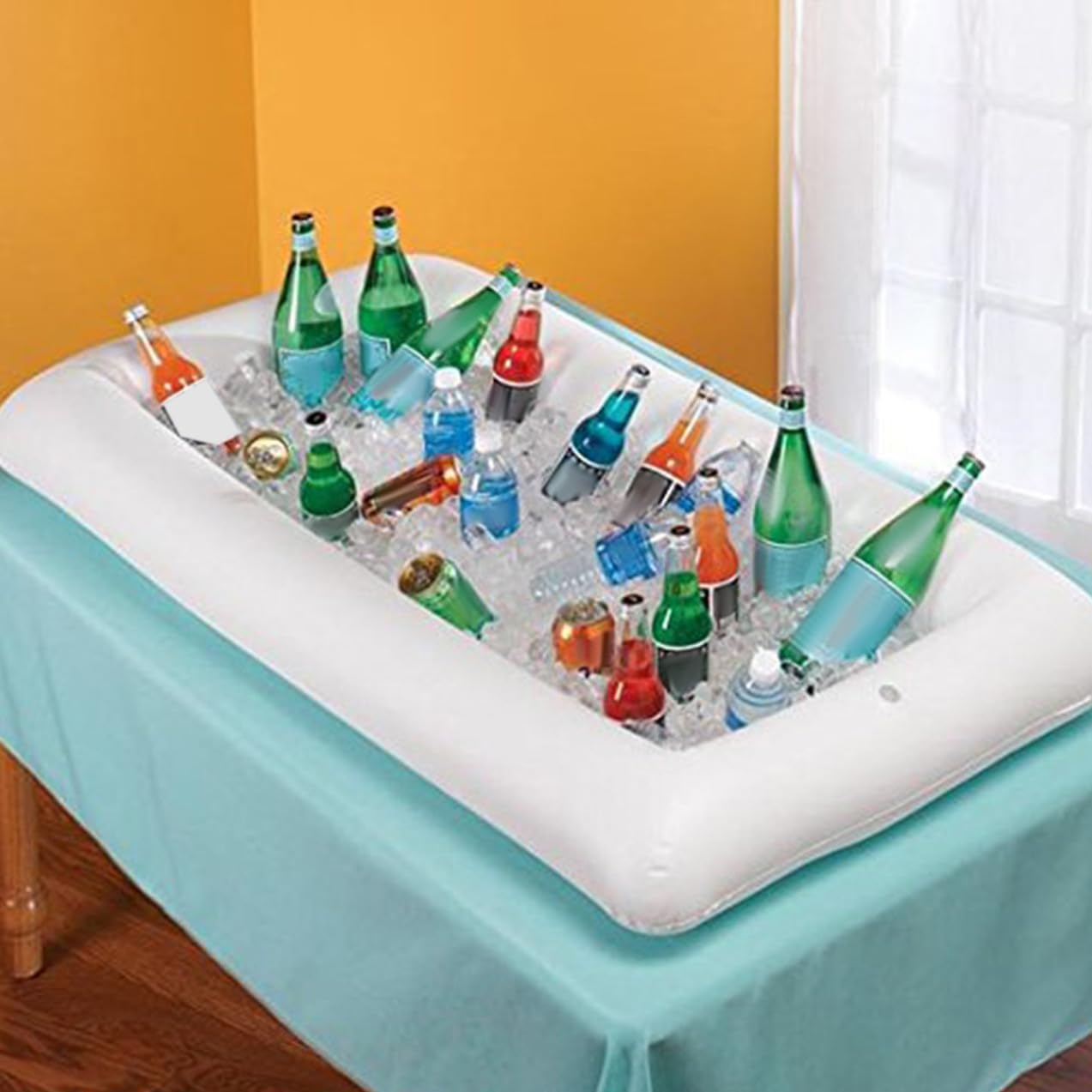 Inflatable Ice Bar 3 Salad Plates Portable Pvc Buffet Cooler for Outdoor Events