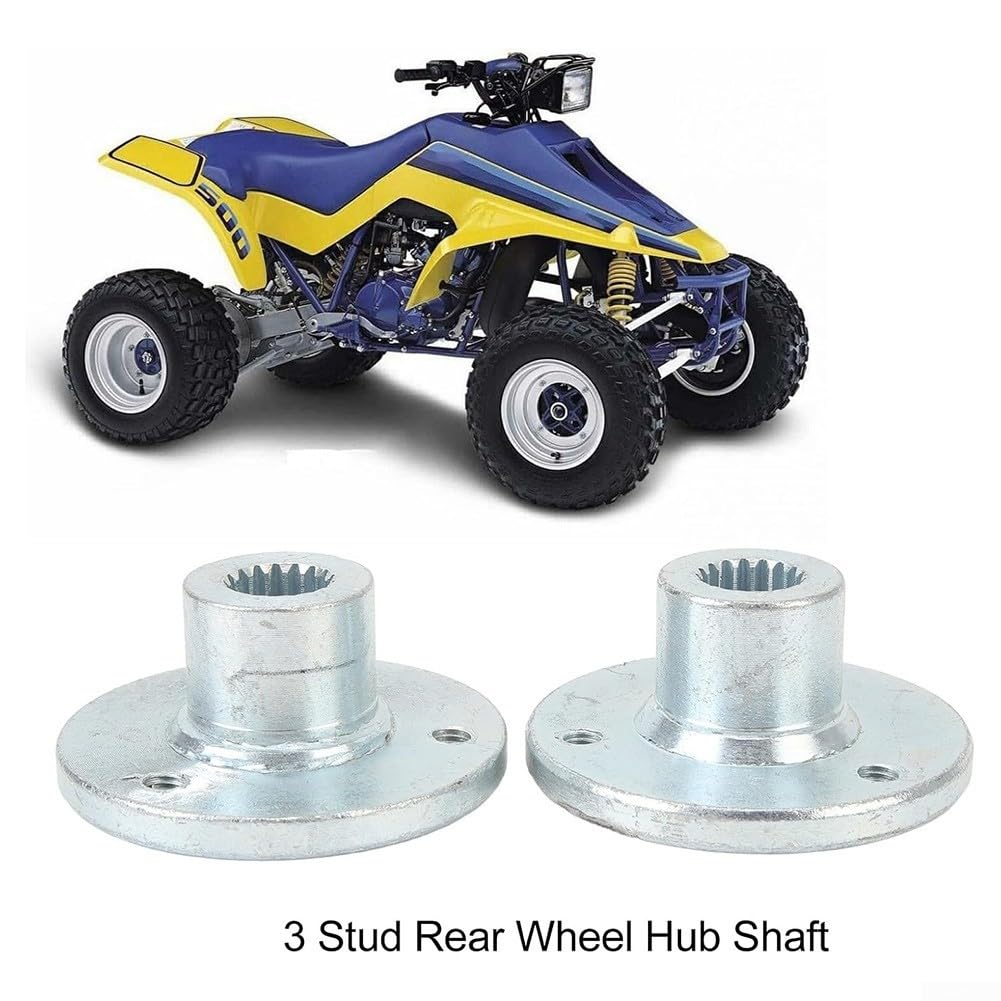 17 mm 17T Hinterradnabenwelle, 3 Bolzenachse für Quad für ATV Go Kart Buggy Radnabe, 12,7 cm Reifen kompatible Nabenmontage, Stahllegierung