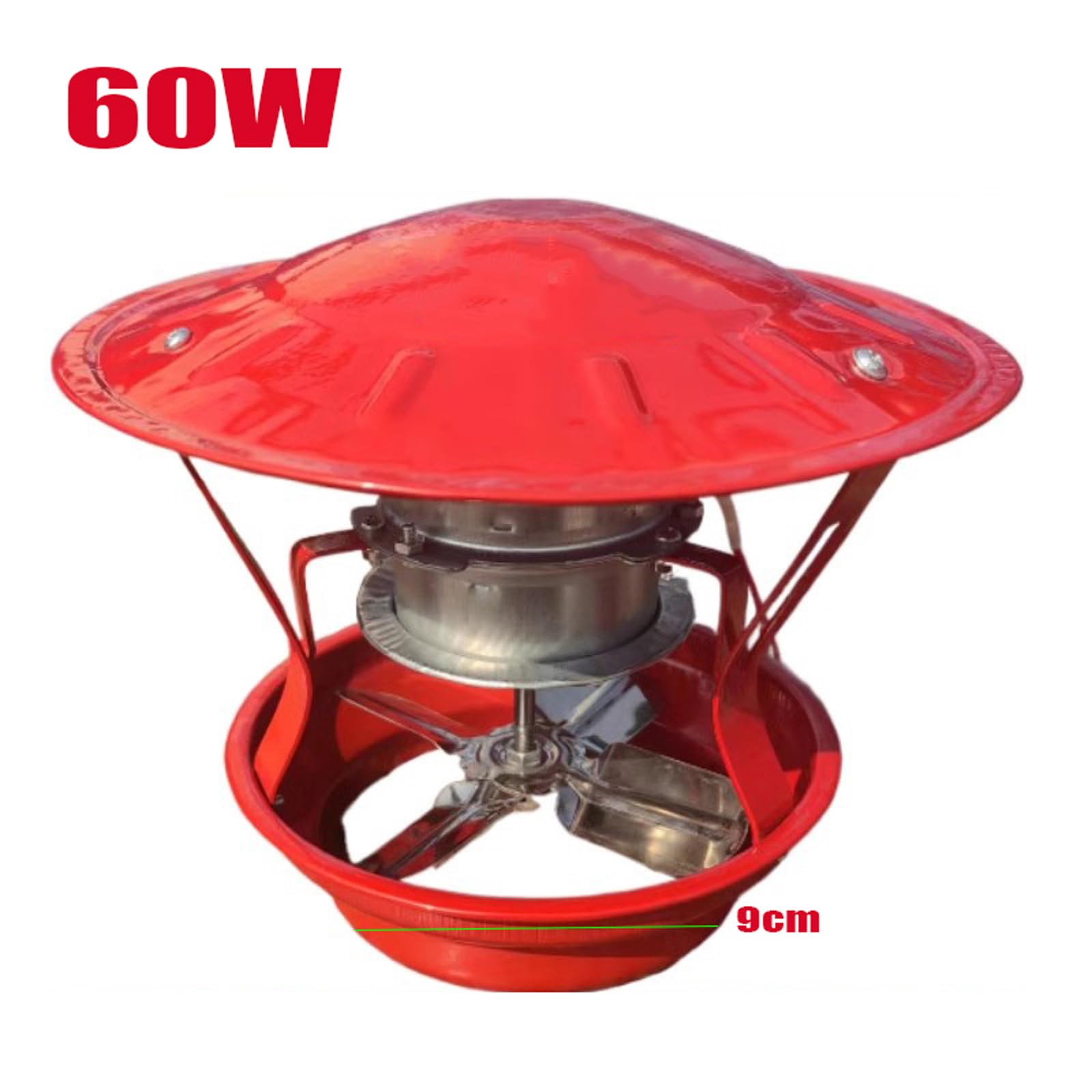 Wytwornica dymu do komina dachowego o mocy 60 W, wentylator wyciągowy do komina, wentylatory kominowe,9cm