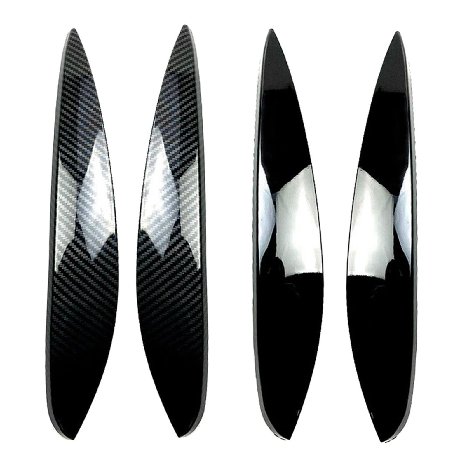 Auto-Scheinwerfer-Augenlid-Deckel-Augenbrauen-Zierabdeckung, Compatible With Mercedes benz, Smart, 2014–2018(Carbon fiber Styling)