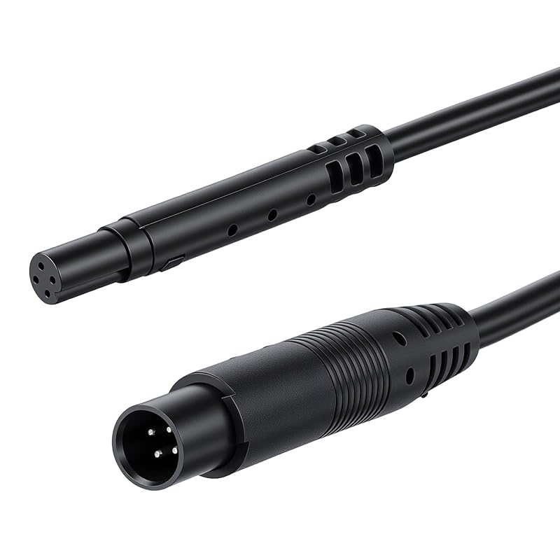Cabo de Extensão para Câmera Veicular com Conector 4-Pin, Macho para Fêmea, 1,98 m Zelphvt