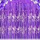 Lametta Vorhänge Glitzer, Drucilla Lamettavorhang Tinsel Glitzervorhang Folienfransen, Metallic Luftschlangen Hintergrund für Partys Foto Geburtstagsdeko Hochzeit -1m x 2m, Violett