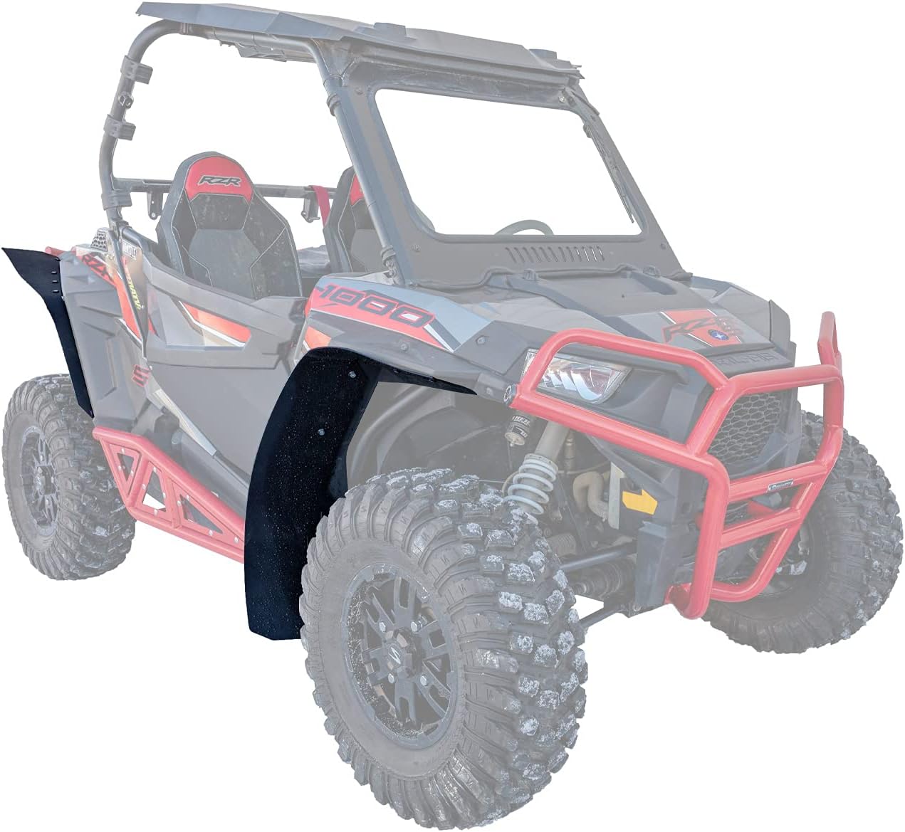 SuperATV Fender Flares/Mud Guard/Mud Flares for 2015+ Polaris RZR 900/4 900 (See Fitment) | Extreme Durability | Protect Against Rocks, Dirt, Sand, & Other Flying Debris | USA Made