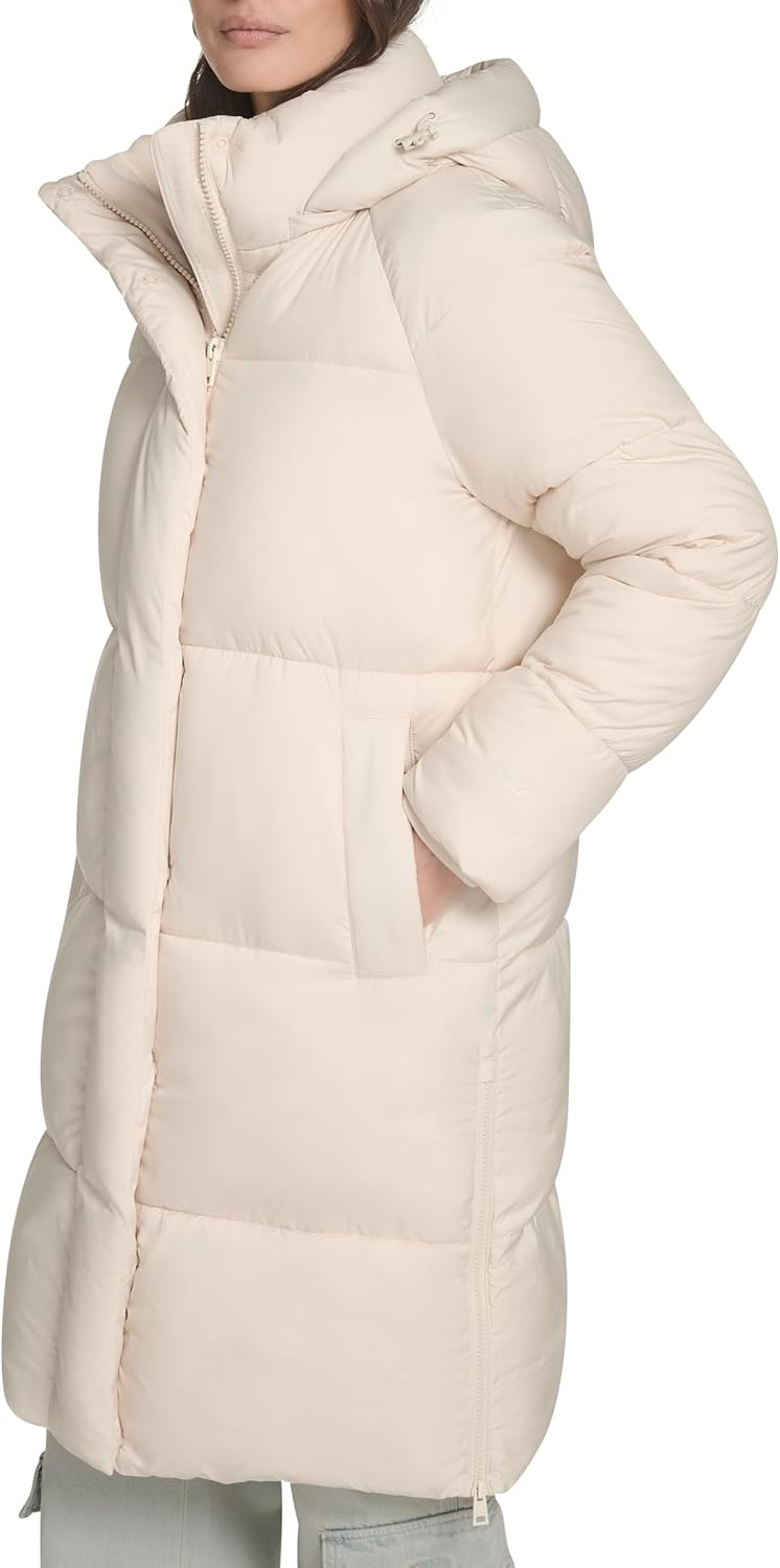 Levi's Women's Cloud Puff Hooded Midlength Puffer Jacket - Image 3