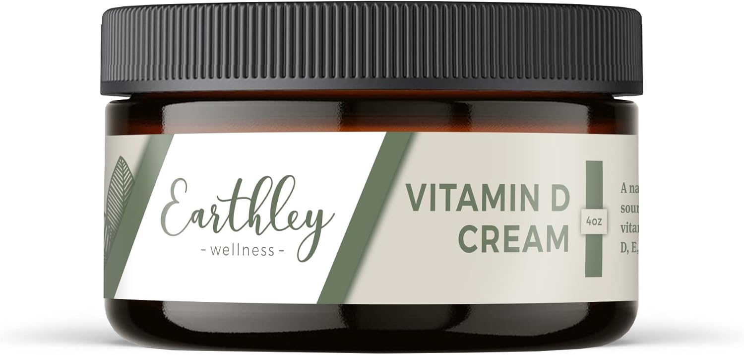 Earthley Vitamin D Cream, Cod Liver Oil, Emu Oil, Organic