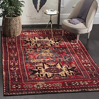 Safavieh Vintage Hamadan Collection VTH213A Antiqued Red and Multi Area Rug