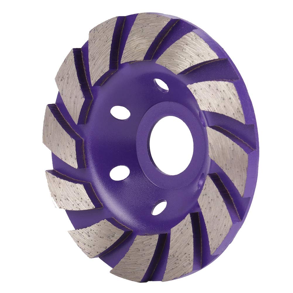 Mola per Lucidare, Disco per Mola per Superficie a Tazza, 100 40 Giri Al Minuto 100 Mm X 5 Mm 6 Fori Mola per Lucidatura a Segmenti Diamantati per Marmo, Pietra Di Cemento