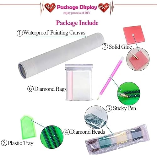 Miniatura 2 de Juego de pintura de diamante 5D para adultos, para principiantes, arte con diamantes, luna y diamantes de imitación completos, decoración de pared