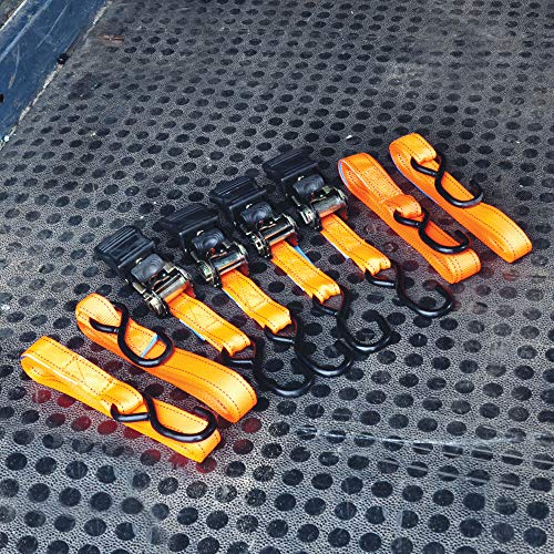 Correas de trinquete para mudanzas y transporte en baca de coche King Fisher diyrs4 de 15 pies 3