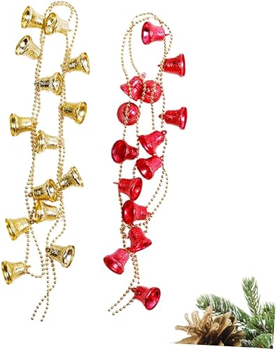 Miniatura 7 de NOLITOY 4 guirnaldas colgantes de Navidad para escaleras, mantel de Navidad, guirnalda colgante de árbol de Navidad, guirnalda decorativa de Navidad