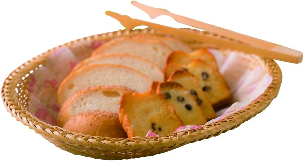 Yamasita Craft 71029450 White Bamboo Oval Mori Basket