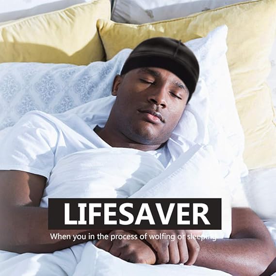 Silky Stocking Wave Cap for Men Good Compression Over Durag Stocking Caps