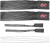 Vista 2 de 2 Pack Universal Motorcycle Handlebar 19" Long Tassel Fringe Grip Cover Lever Cover Straps For Harley For Yamaha For Kawasaki