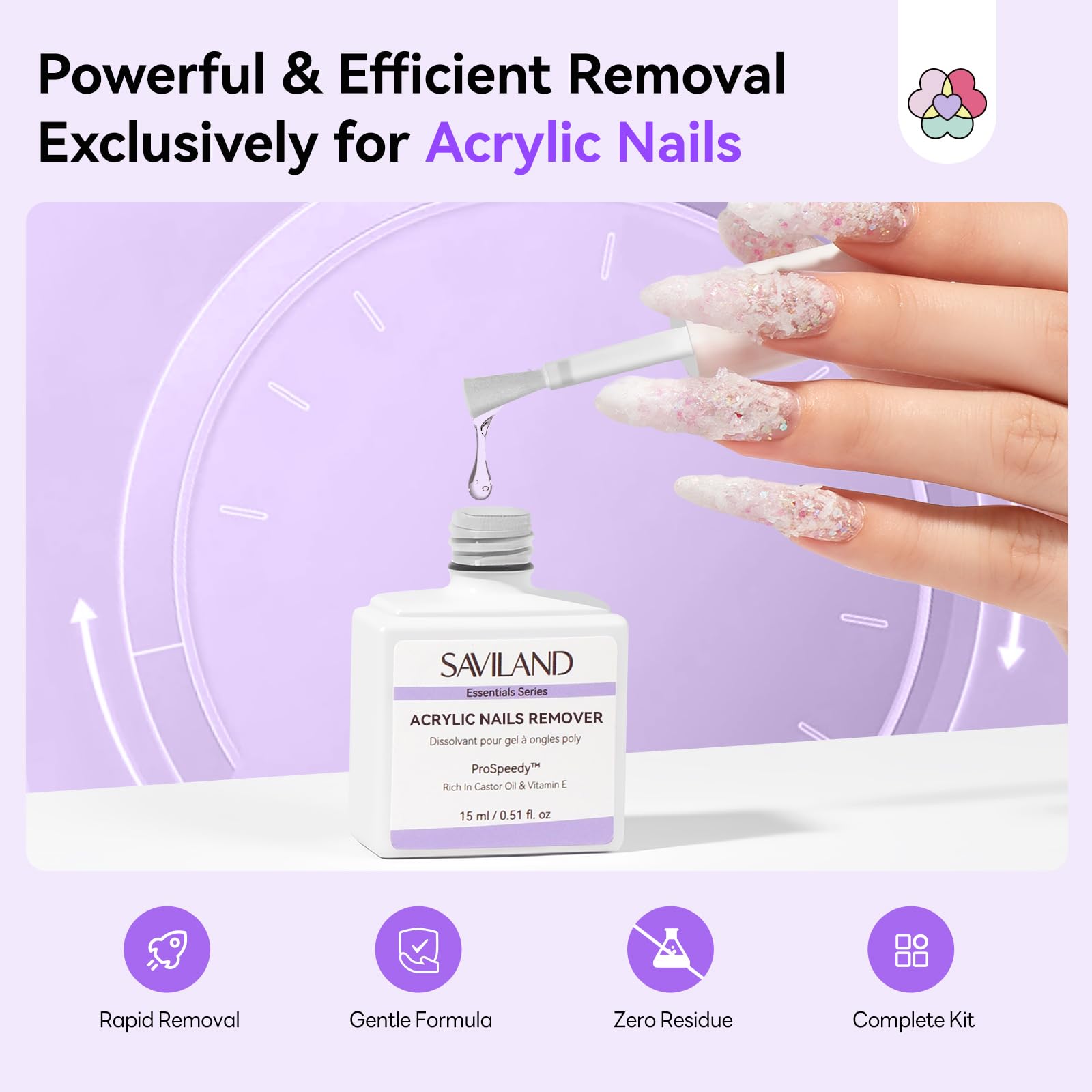Acrylic Nail Remover Kit - Quick & Gentle -2 Acrylic Nail Remover Kit - Quick & Gentle -2