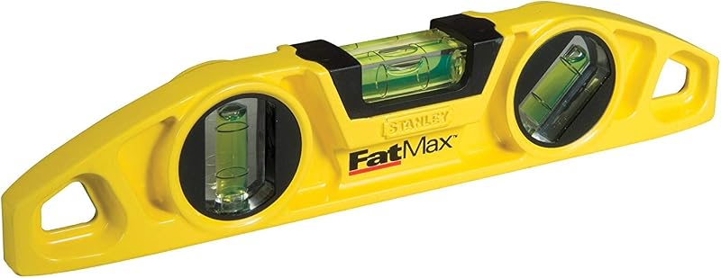 Stanley 0-43-603 Nivel de burbuja "Torpedo" de aluminio, Amarillo