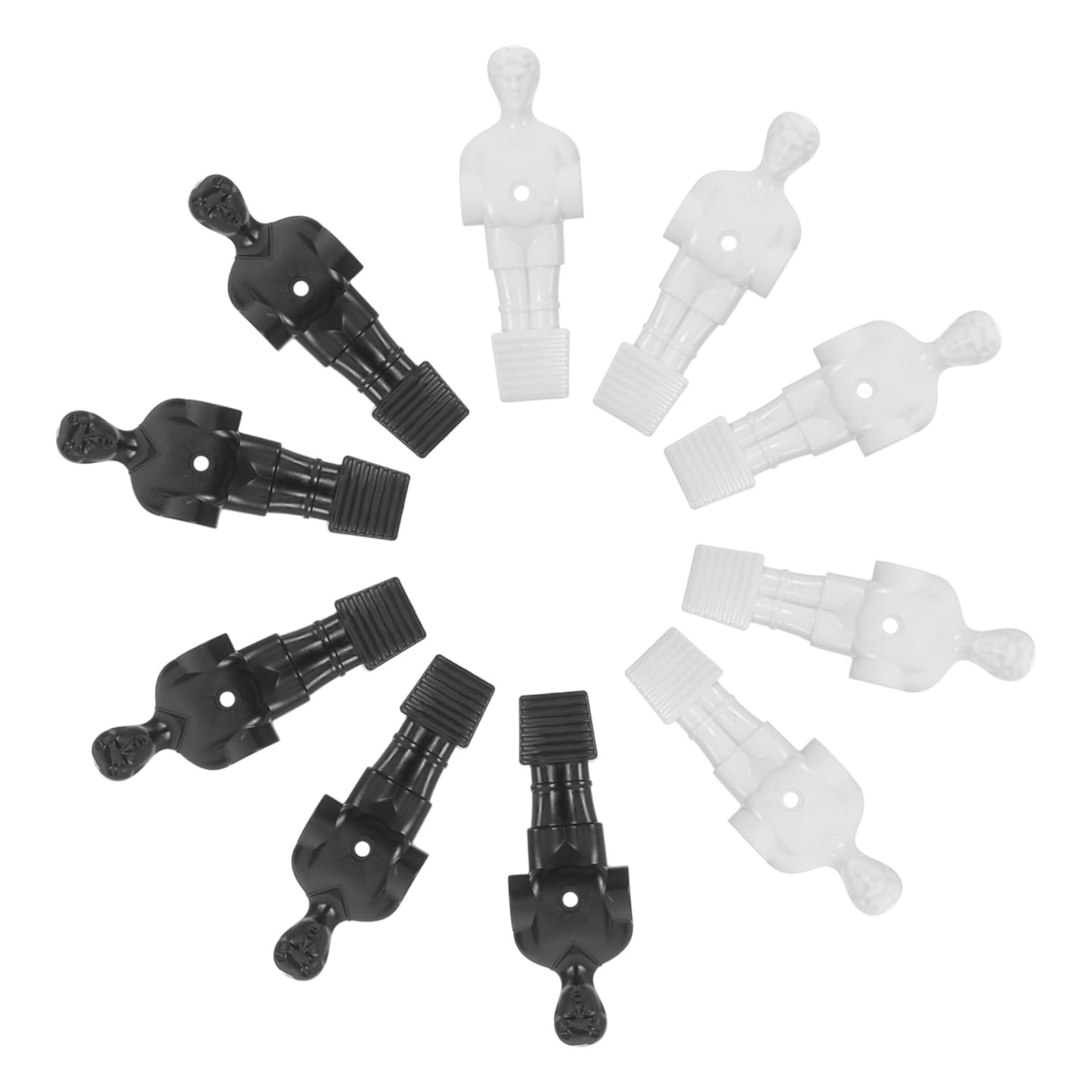 CORHAD 10Pcs Foosball Replacement Parts Miniature Table Soccer Figures with Arm Bearing for Enhanced and Skill Improvement for Game Accessories and Easy
