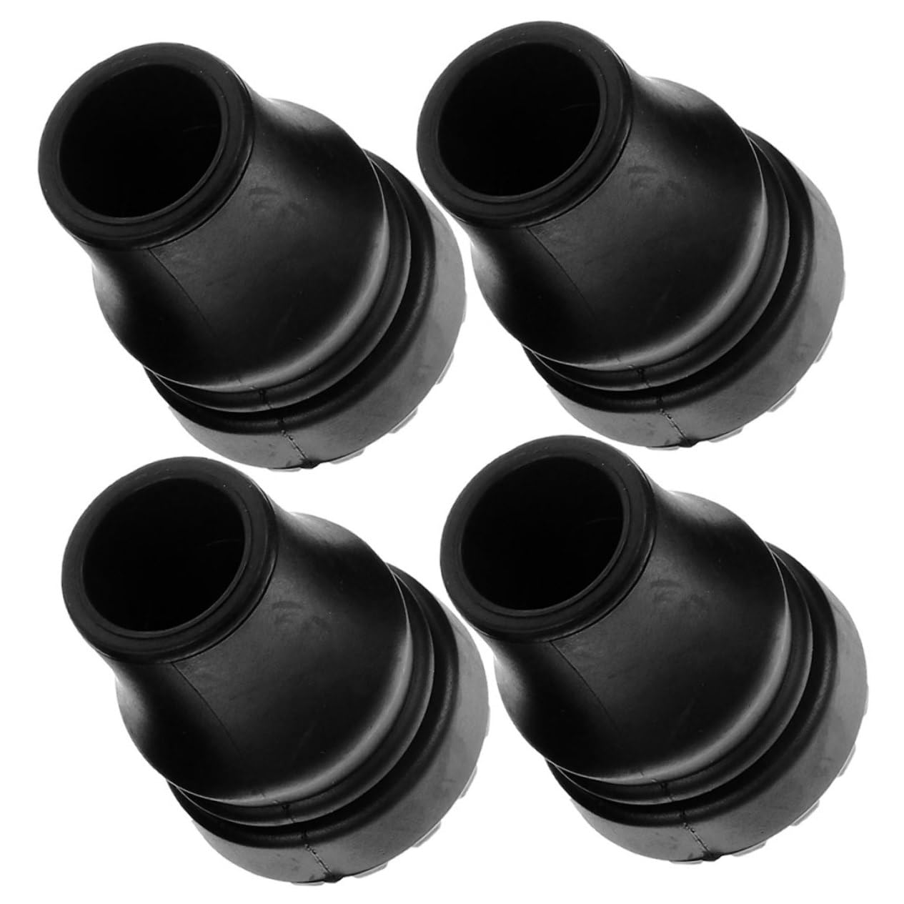 TOYANDONA Alfombrilla Antideslizante De Goma para Los Pies Funda para Bastón Trípode Accesorios para Andadores Puntas para Bastones Muletas Color Negro