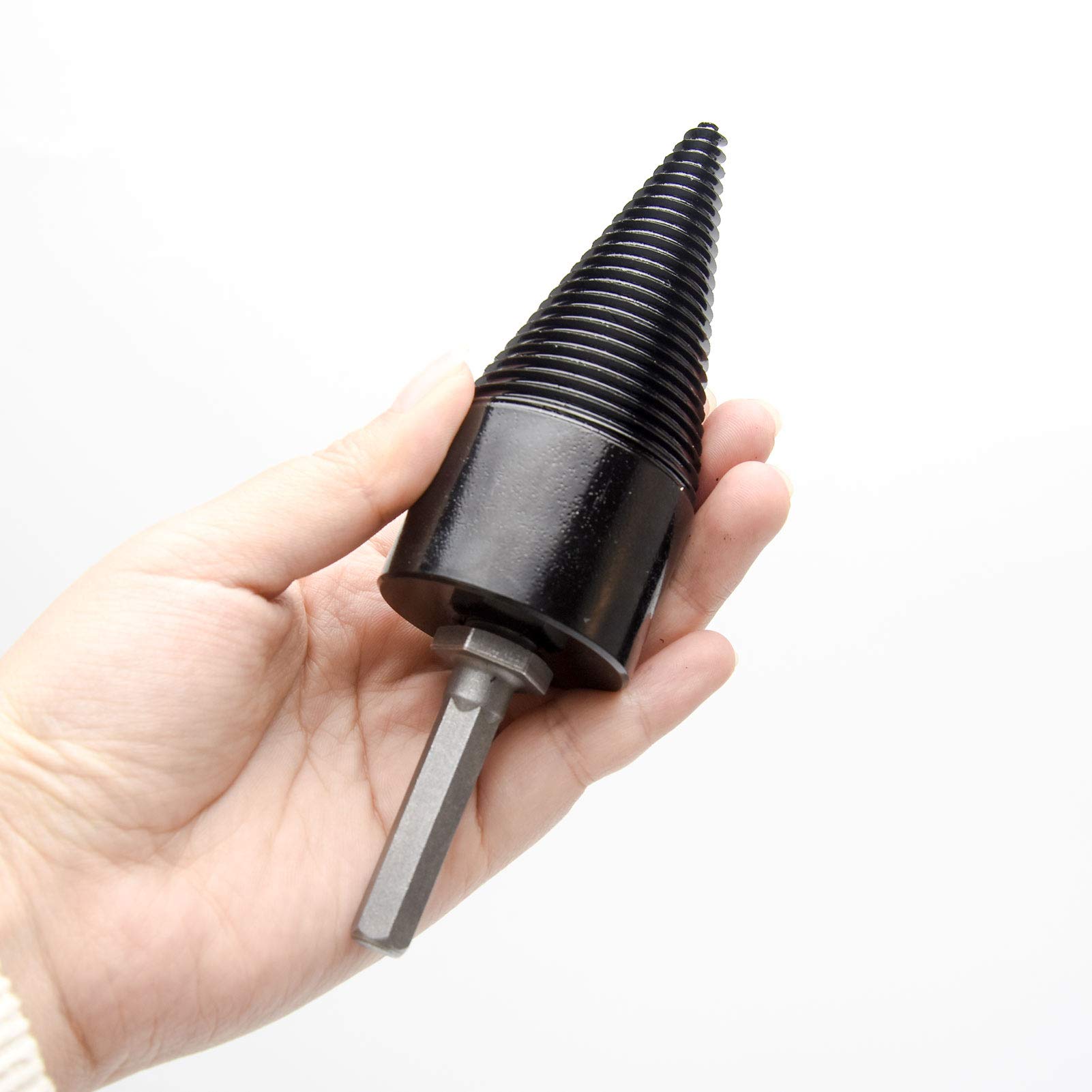 Trapano Spaccalegna - Con 3 Manici, Punta Conica In Acciaio, Per Legna Da Ardere