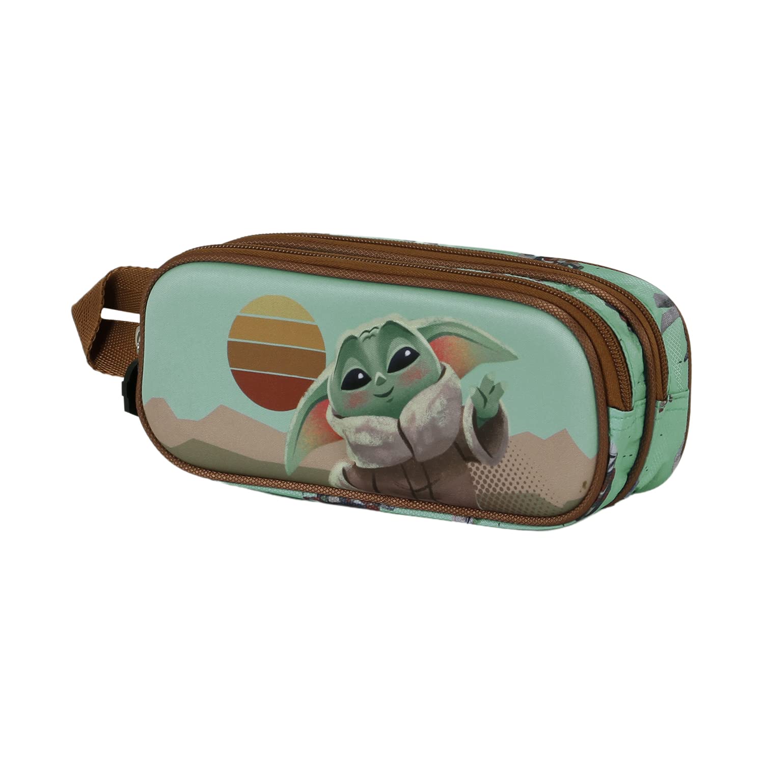 Star Wars Frühstücks- & Lunchtasche – 3D Design 'Say Hi', Grün, Verstellbarer Schulterriemen, 20,5x26x10 Cm