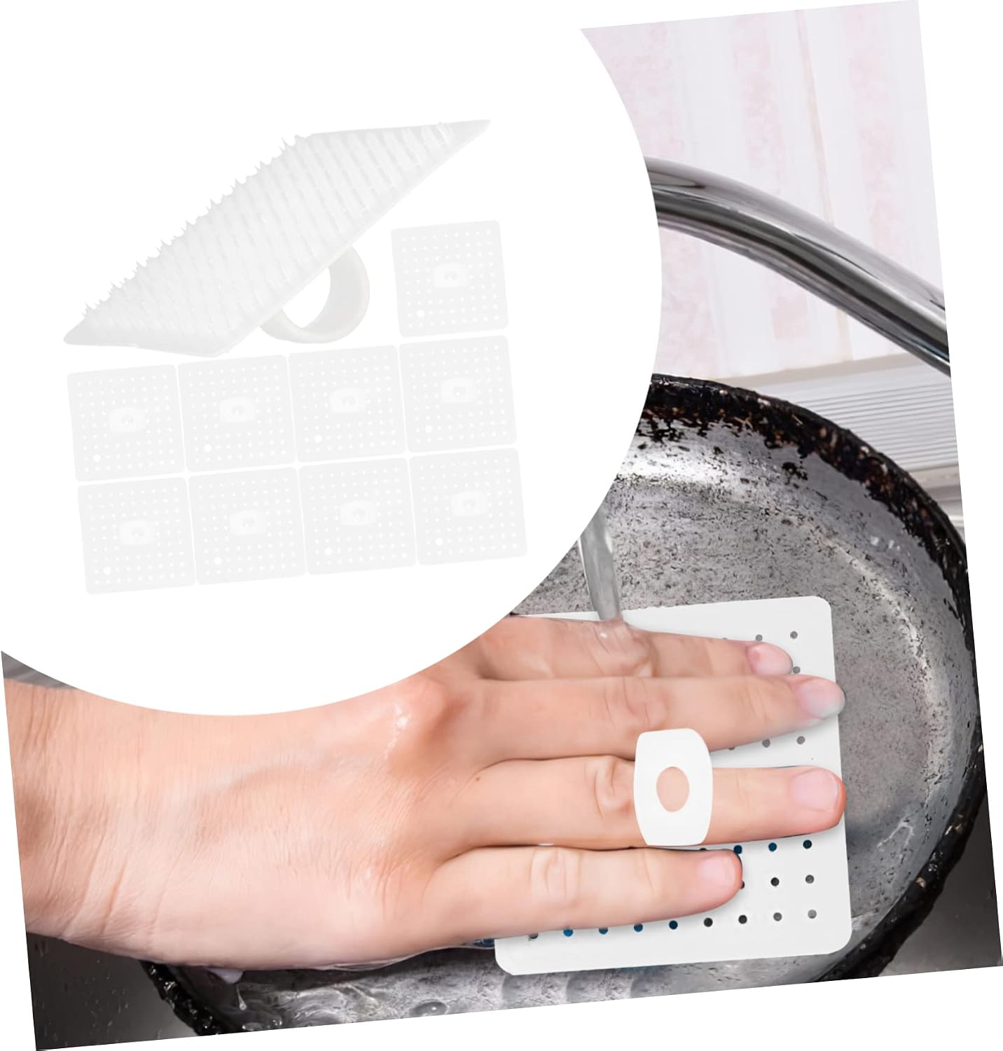 Ciieeo 30pcs Silicone Cleaning Brush for Fruits and Vegetables Flexible Kitchen Sink Scrubber Non- Grip Dirt Removal for Crevices and Uneven
