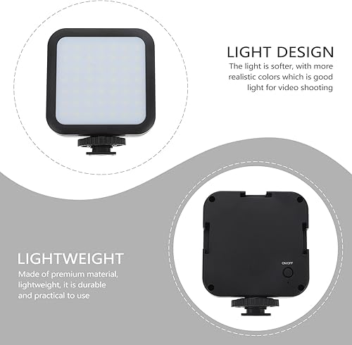 Miniatura 7 de SOLUSTRE 2 piezas de iluminación pequeña, cámara de fotografía portátil, llenado de fotos, lámpara LED de transmisión y luz de video en vivo