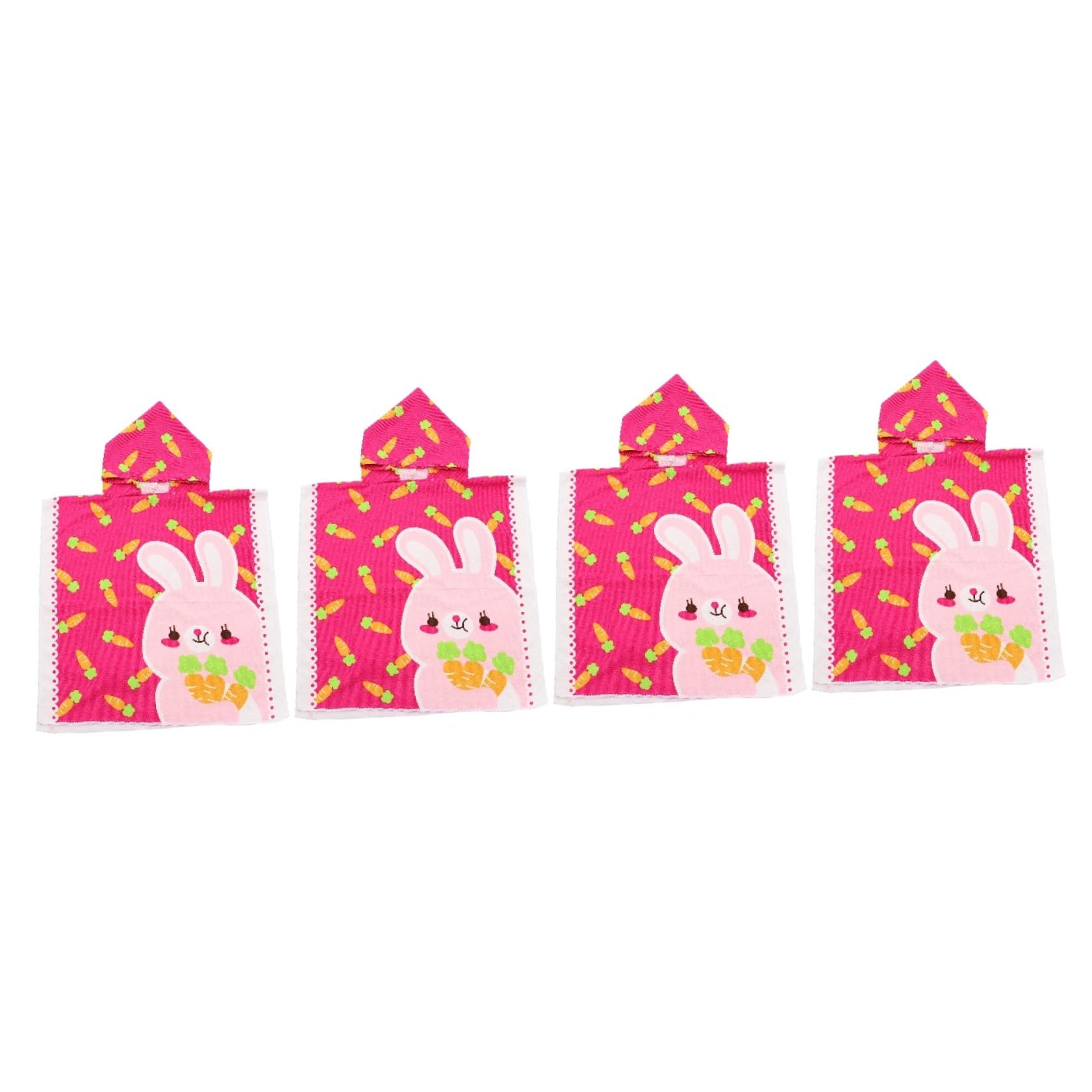 PRETYZOOM 4 Piezas Capa De Albornoz Infantil Toalla De Baño para Toallas De Playa para Capa para Toalla con Capucha para Bebé Toalla De Cara Piscina Fibra Extrafina