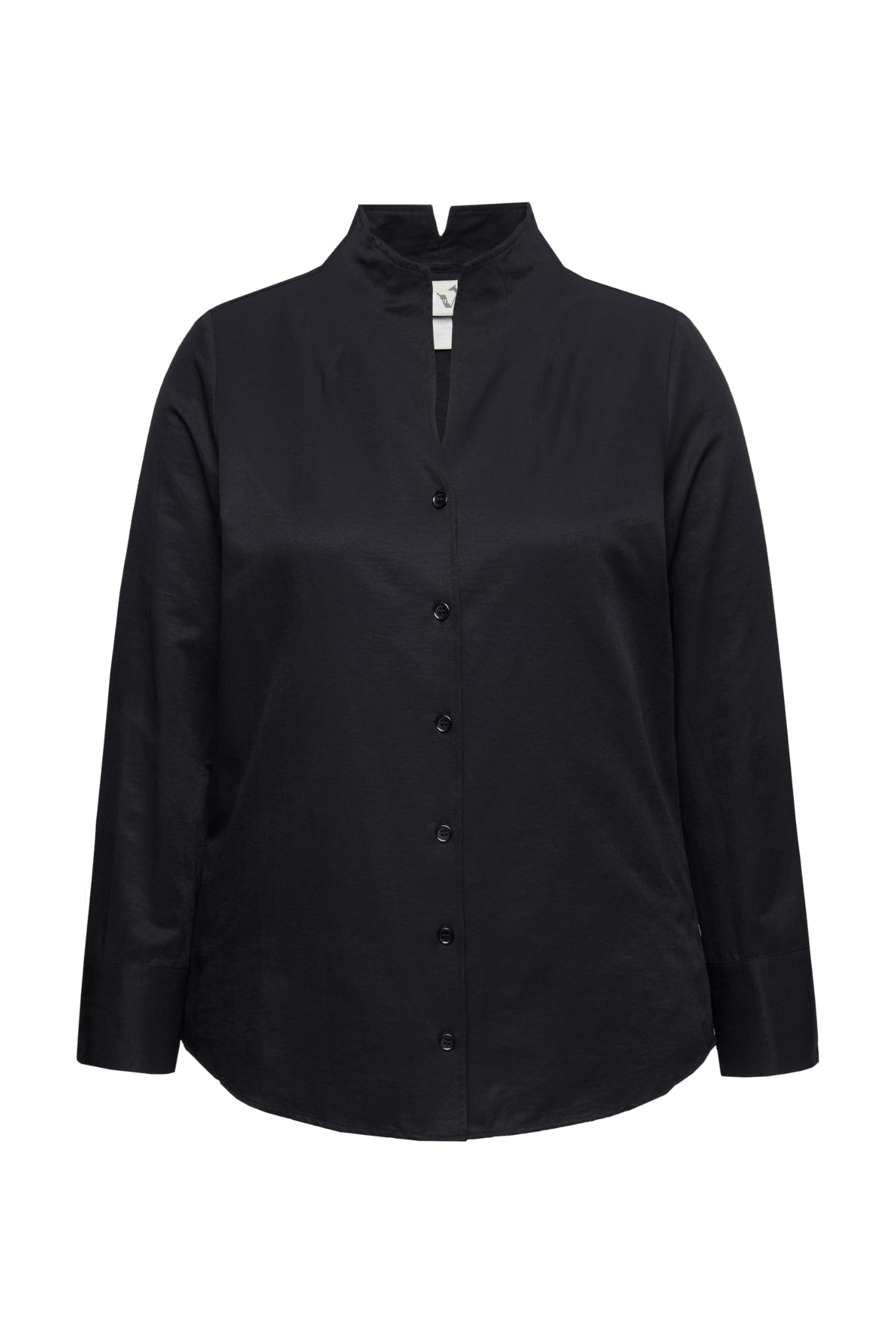 Ulla Popken Bluzka Kobiety Bluse, Oxford-gewebe, Kelchkragen, Langarm