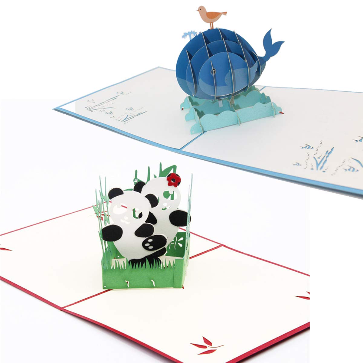 3D Flower Pop Up Cards 3D Greeting and Thank You Cards for Mom Friends Teachers 3 Pieces Include Envelopes Orchid and Carnation