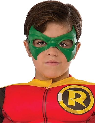 Miniatura 4 de Disfraz de Rubie's para niño, DC Superheroes, de lujo, Robin, L, Un solo color