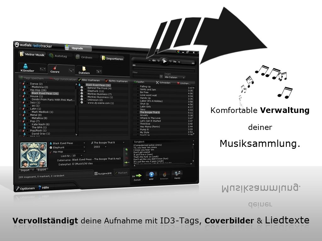 audials Radiotracker 8 Platinum, CD-ROM: Gezielt Wunschmusik als MP3 aus Webradios mitschneiden. Alle Radios & Podcasts genießen. Unterhaltung Cool & Clever