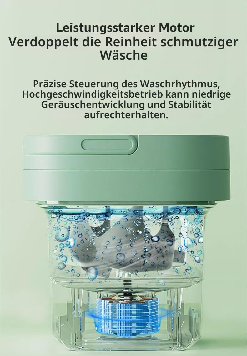 12L Portable washing machine, Mini camping waschmaschine faltbare für Camping/Zuhause/Schlafsäle/Socken/Unterwäsche(EU power-violett)