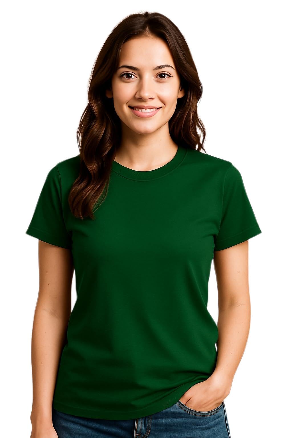 talipot Women's Solid Round Neck Half Sleeves Polyester T-Shirts, Moisture Wicking t-Shirt (Pack of 1)-picture-10