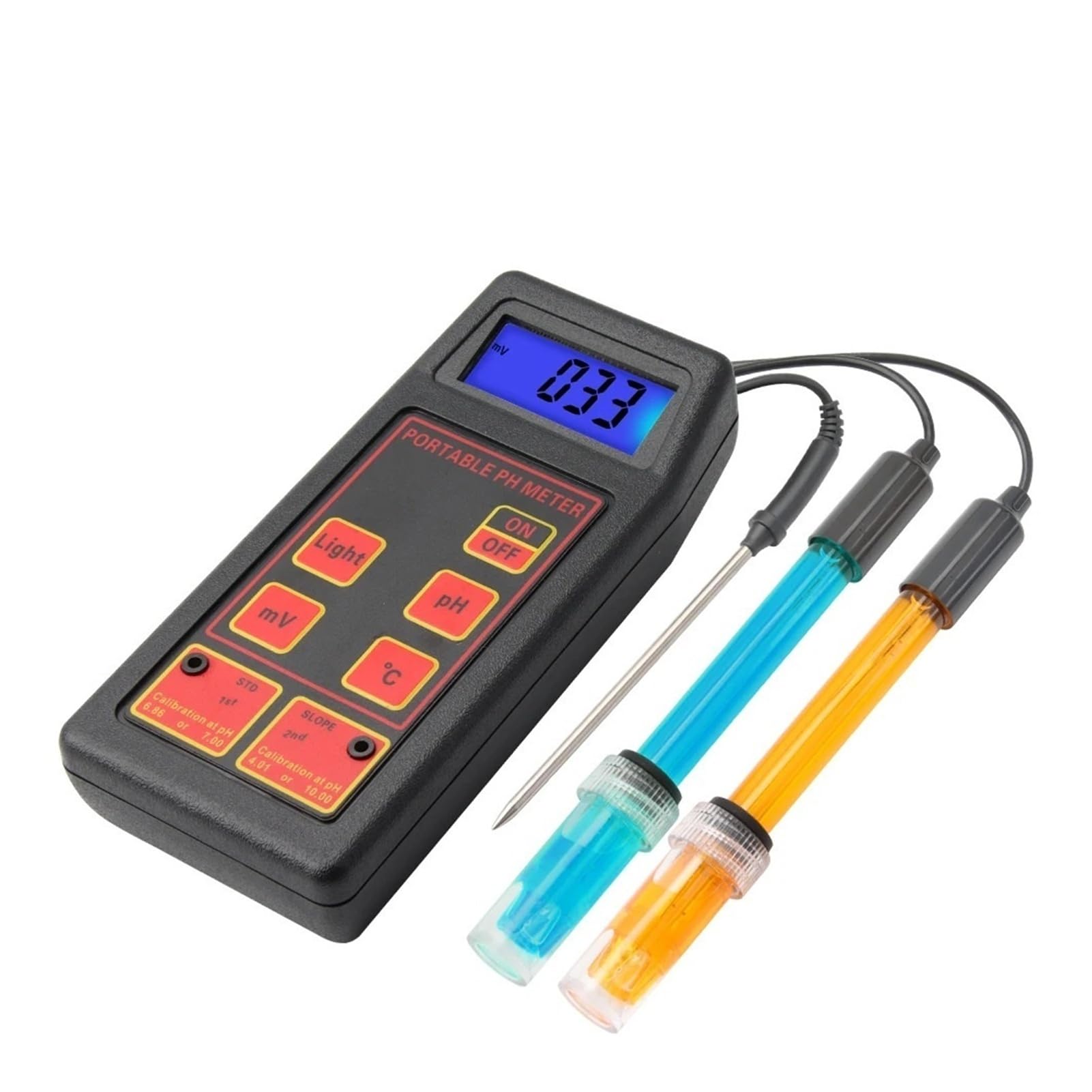 sonda de ph Medidor de pH y medidor de temperatura ORP PH-8424 Probador digital de calidad del agua 0-14 pH(1.2M probe Meter)