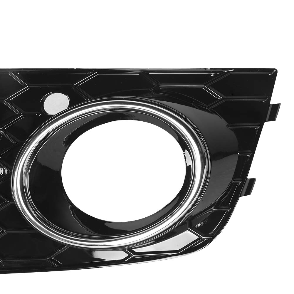 Copertura per Fendinebbia Cornice per Lampada Griglia in Rete Copertura in Rete Copertura per Fendinebbia Stile RS per Auto Per Veicolo Adatto per B8 2009-2011(Galvanotecnica