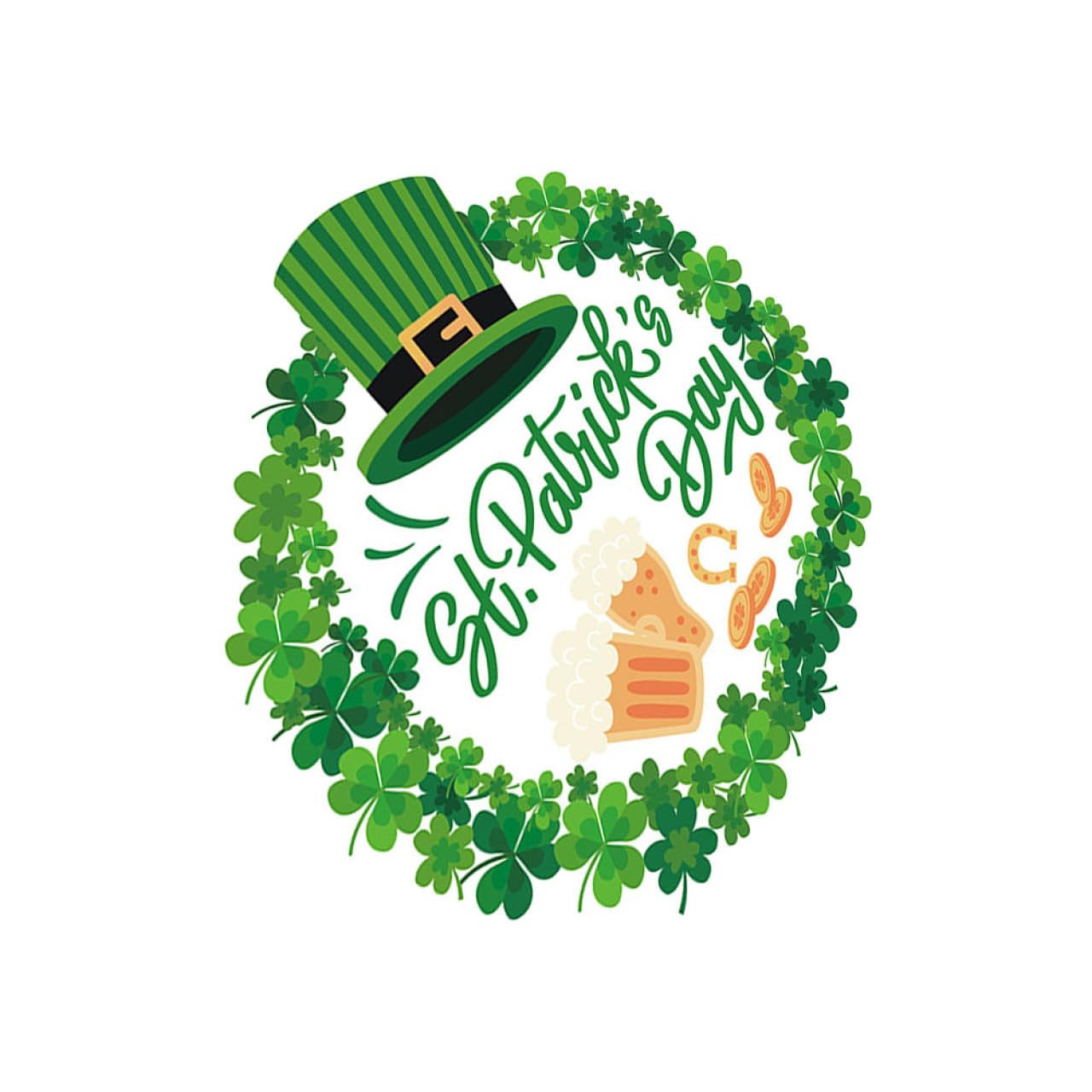 Autocollant décoratif de fenêtre Saint-Patrick pour réussir votre décoration à la maison