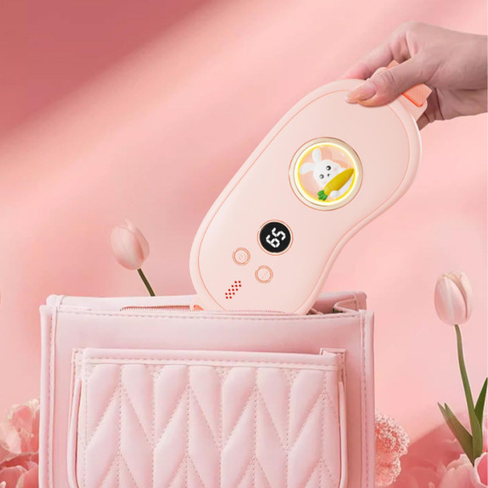 Cuscino riscaldante periodico per crampi - Cintura riscaldante wireless portatile a 3 modalità | Cuscino riscaldante regolabile con display a led per alleviare il dolore addominale delle donne, terap