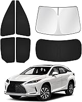Vista 88 de Parasoles para parabrisas de automóvil, cubierta para ventana lateral y trasera, protección de privacidad, mantiene el vehículo fresco, color negro