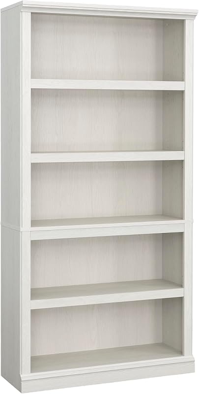 Sauder Estantería de madera de 5 niveles, estantería multiusos para el hogar, oficina, sala de estar, en roble glaciar