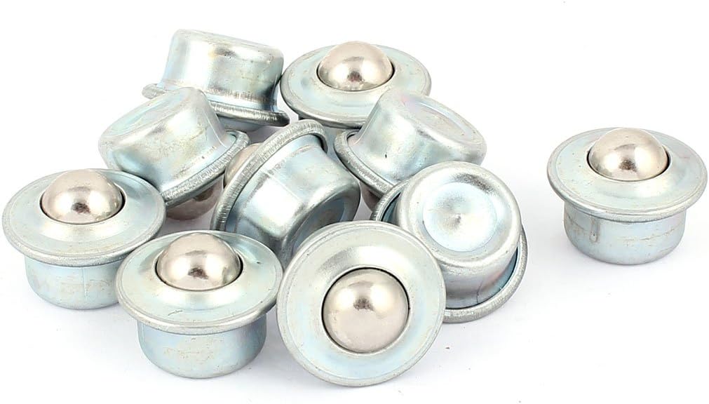 Metal Flange Mounted Roller Transfer Unit Bearing 15mm Dia Ball 10pcs
