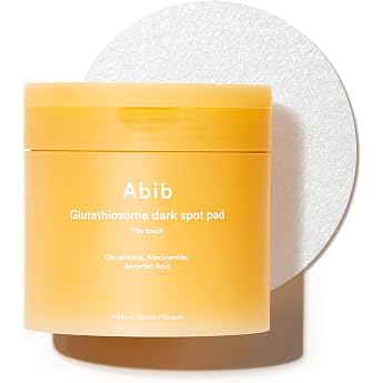 Abib Glutathiosome Dark Spot Pad Vita Touch Korean Brightening Toner Pads for Face with Niacinamide Glutathione Exosome 60 Pads of 4.90 Fl.oz
