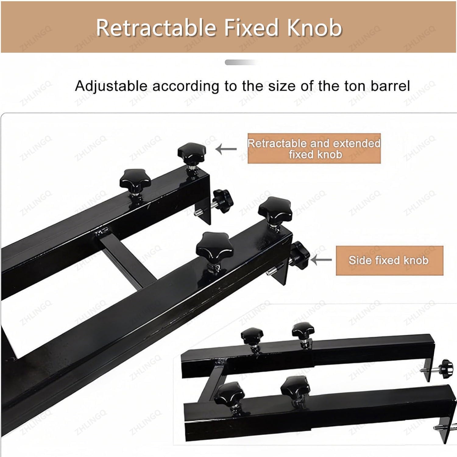 Mezclador de Pintura neumático IBC con Soporte, Capacidad de 1000 L, Longitud Ajustable, 3 Cilindros (sin cubeta) (5 Cilindros Grandes)