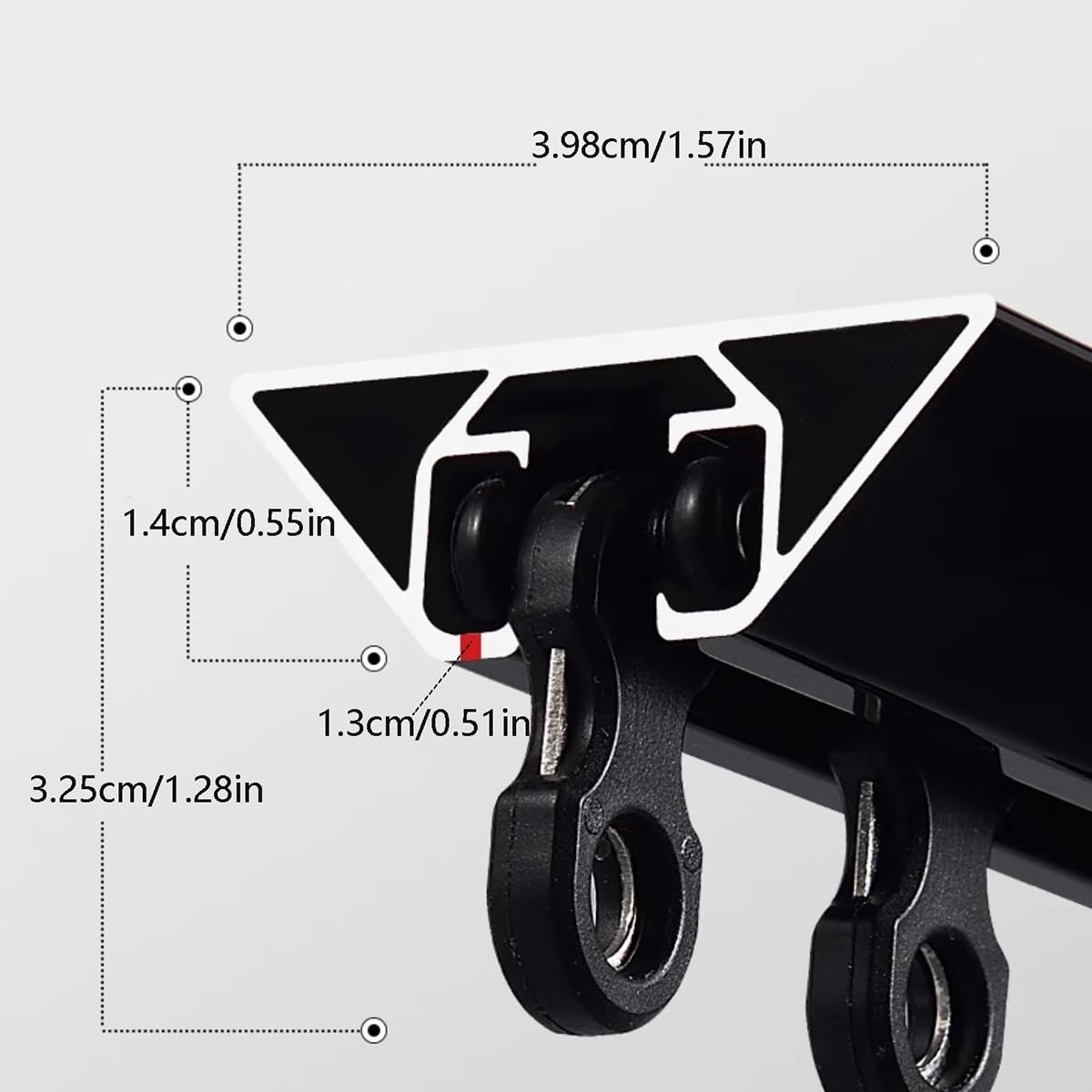 Cichy czarny aluminiowy system szyn zaciskowych do prysznica, uchwyt sufitowy, trwały i łatwy w instalacji, idealny do nowoczesnych łazienek