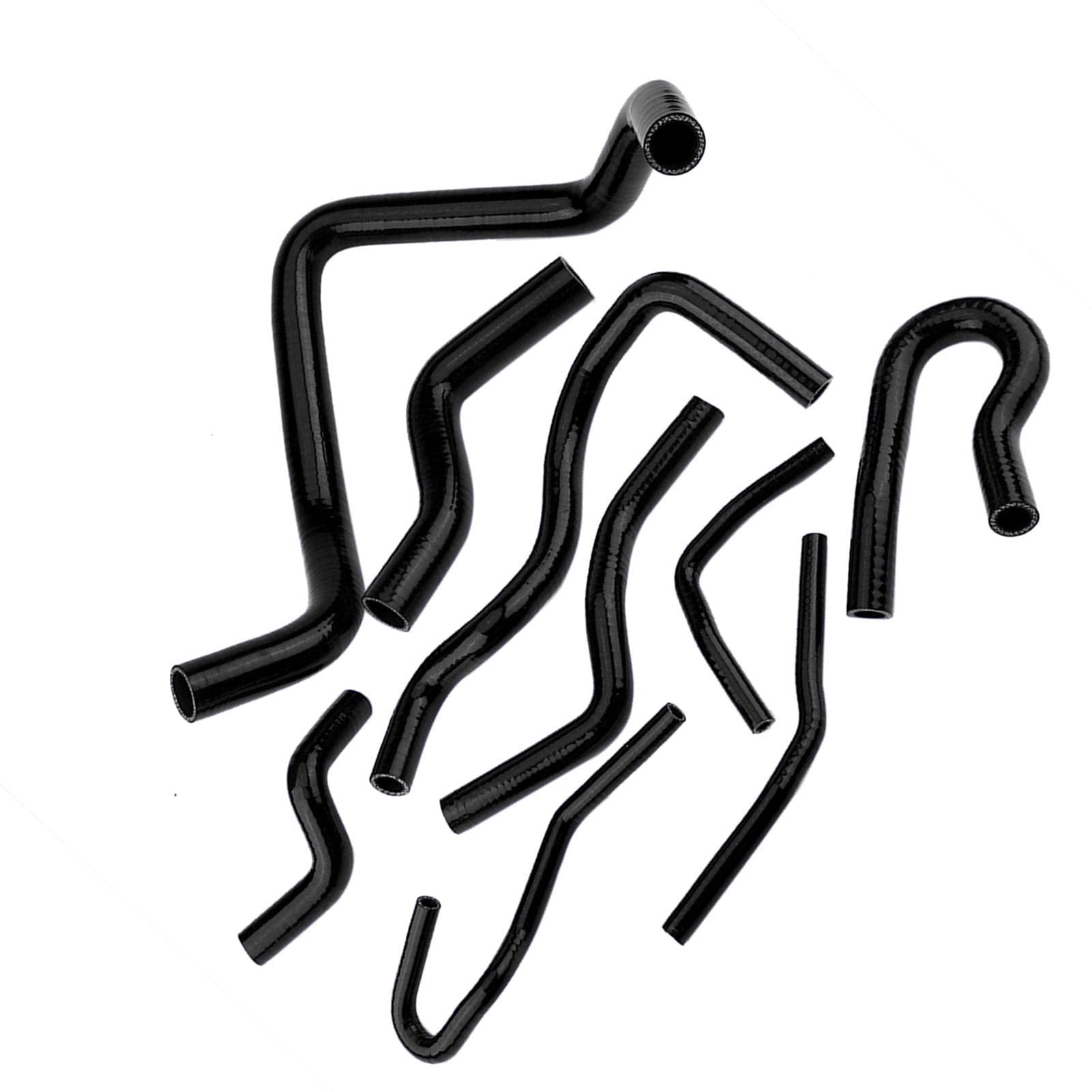 Kit 9 Tubi Radiatore Silicone Nero D15 D16 EG EK SOHC 1992-2000 | Raffreddamento Motore Resiste 260°C / 5,8 Bar, Senza Modifiche Per Tuning E Manutenzione Auto