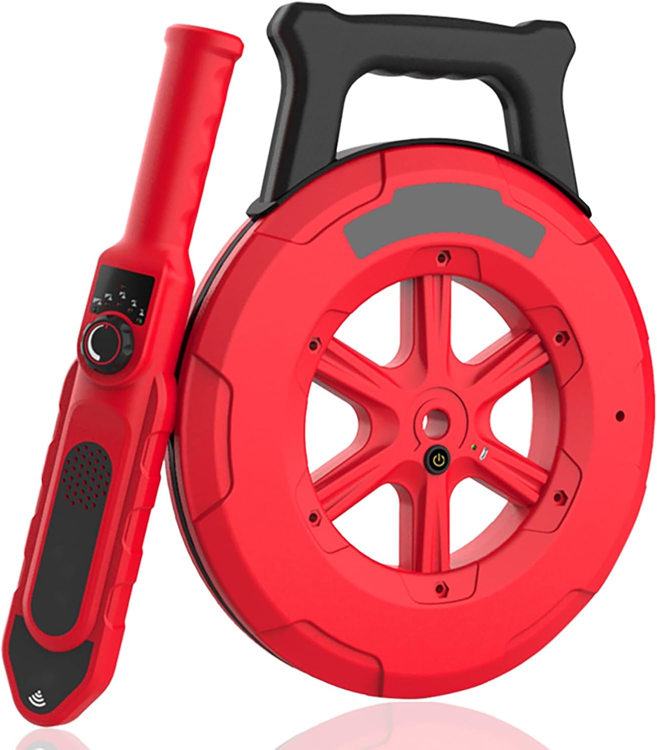 Pipe Blockage Detector Locators - Plumbing Diagnostic Tool for Wall Leaks, Pipeline Magnetic Detector Metal PVC Water Pipes Clogging Tool,40m