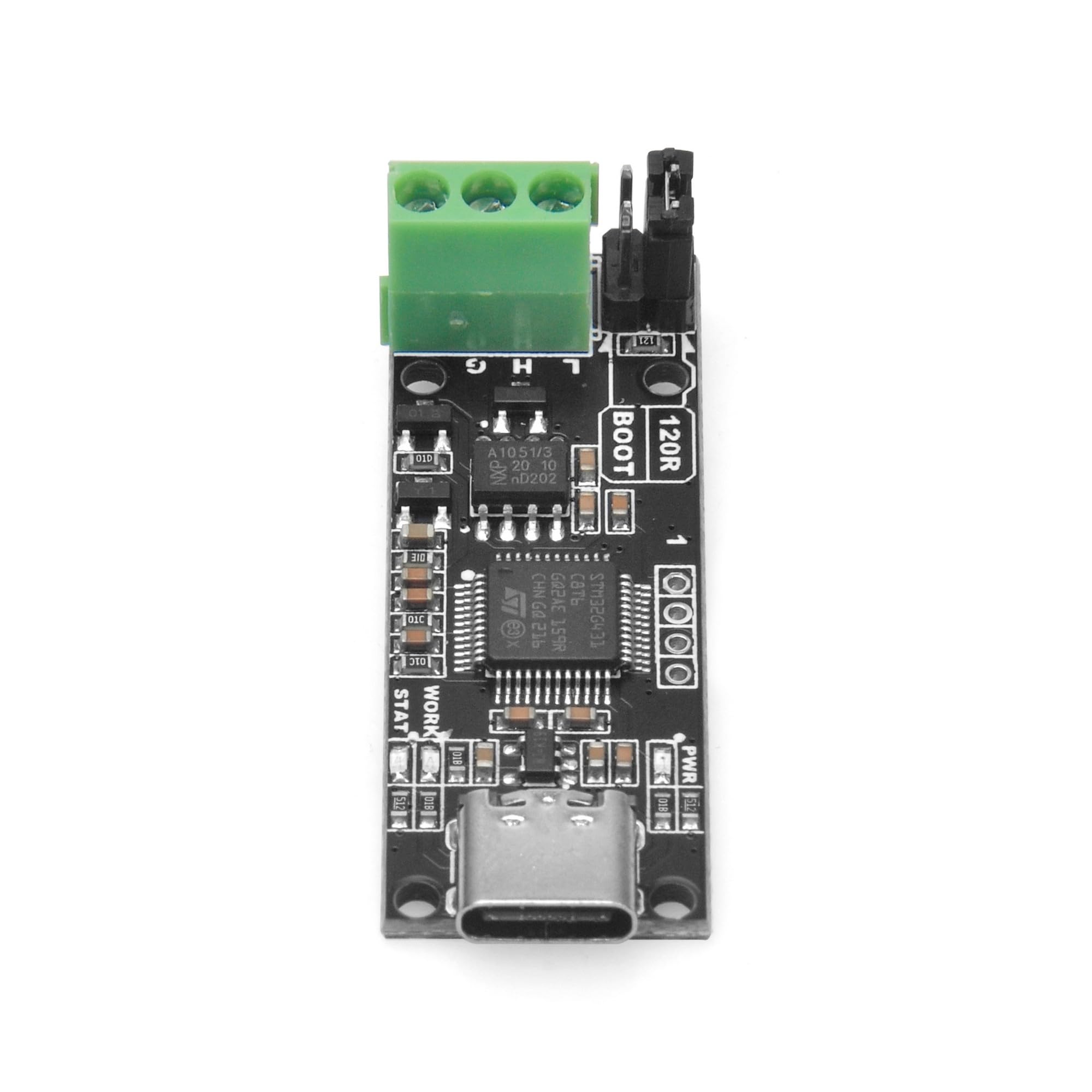OSOYOO MKS CANable 2.0 USB-C to CAN Adapter Analyzer, Supports CAN-FD, SLCAN, SocketCAN, Candlelight, Klipper - Compatible with XP / WIN7 / WIN8, Linux