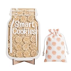 TINGKU 25 Tokens Smart Cookies Class Reward Jar with Magnetic for Kids, Classroom Rewards Decor,Reward Chore Chart for Children at Home, Positive Behavior Training Incentive Jar