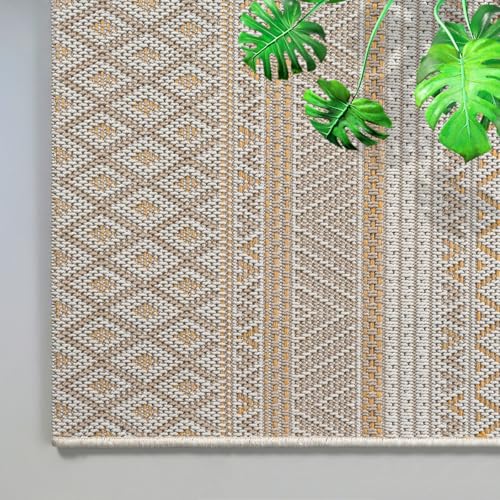 the carpet Calgary - Outdoor Teppich Wetterfest für Balkon & Terrasse, Robuster Flachgewebe Teppich für Garten, Pflegeleicht In- & Outdoor… – Ansicht 6