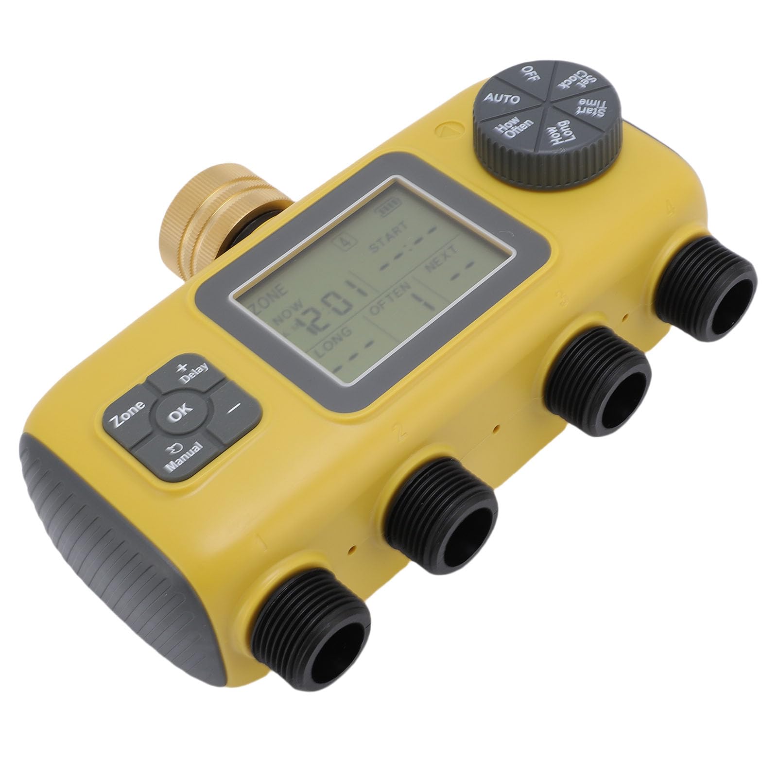Timer per Irrigatore, Timer per Irrigatore d'acqua Programmabile Display LCD di Controllo Automatico dell'irrigazione Rubinetto da 3/4-1/2 Pollice IPX5 Impermeabile Operazioni Facili