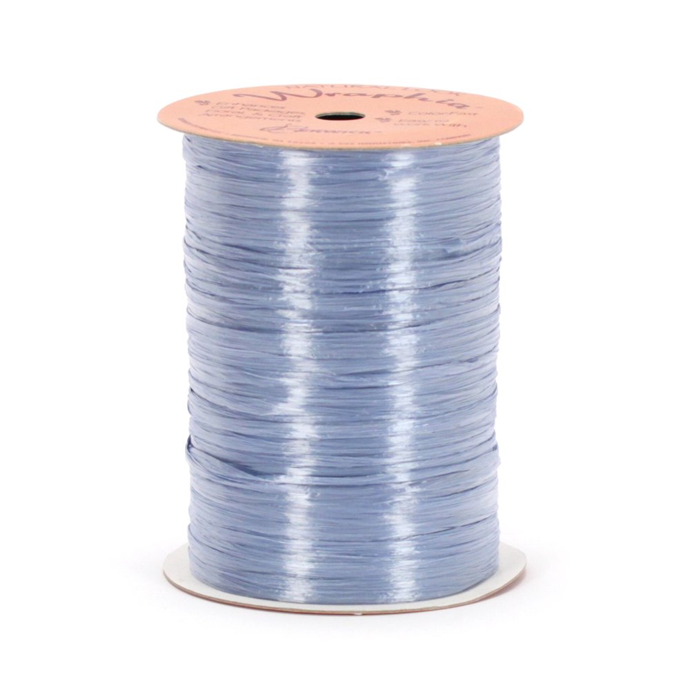 Berwick Wraphia Pearlized Rayon Craft Ribbon, 100-Yard Spool, Williamsburg Blue