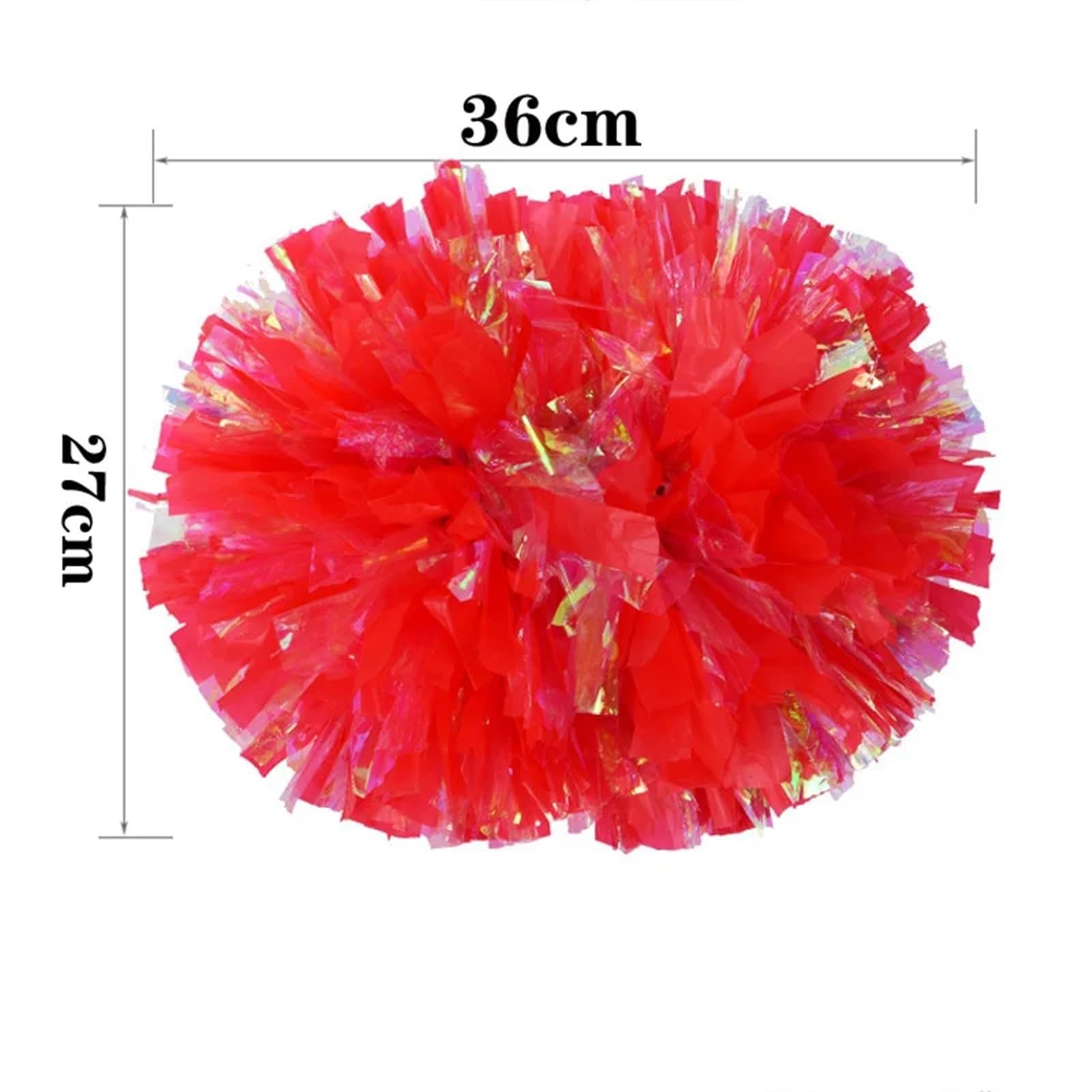 Cheerleader Pompons 10 stück Regenbogen Kunststoff Cheerleader Pom Ppom Mädchen Cheer Tanken Requisiten Cheerleading Pompon Pompons Baton Hhandle NonFading für Sport Cheers(Light Purple)